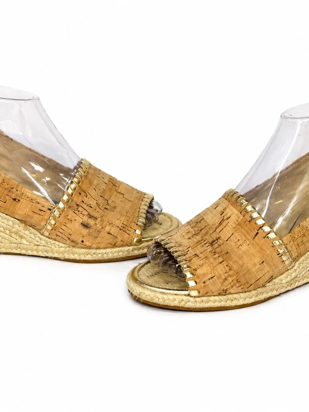 Jack Rogers Cork Slide Sandals with Gold Insole - Picture 2 of 4